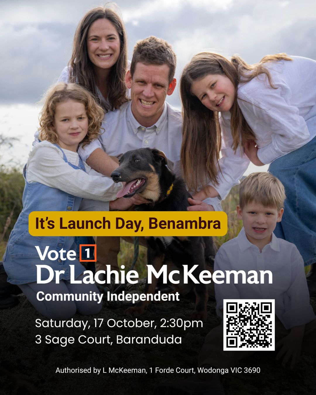 The Official Launch: Lachie for Benambra poster